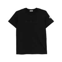 Tricouri Moncler Logo-Embroidered Cotton T-Shirt Femei
