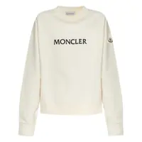 Topuri Moncler Logo-Embroidered Cotton Sweatshirt Femei
