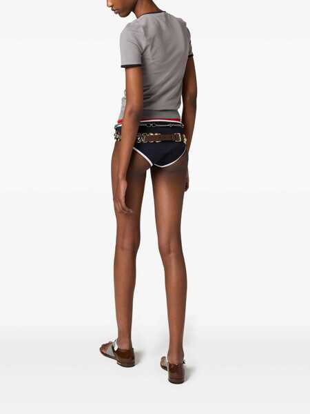 Costume de baie Miu Miu Miu Miu Technical Knit Swimsuit Bottom BLUBIANCO Femei (BM 17243041) 2