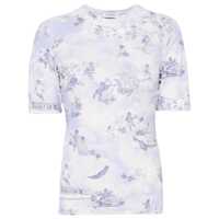 Tricouri Off-White Light Blue T-Shirt With Print Femei