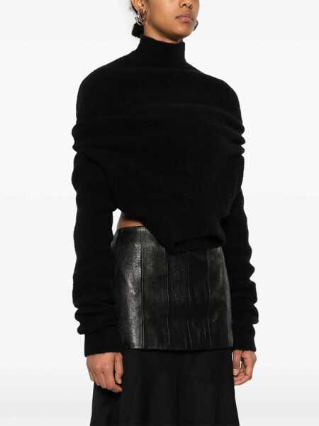 Pulovere Rick Owens Rick Owens Headon Lupetto Sweater Black Femei (BM 17243692) 3
