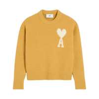 Pulovere AMI Paris De Coeur Wool Blend Sweater Femei