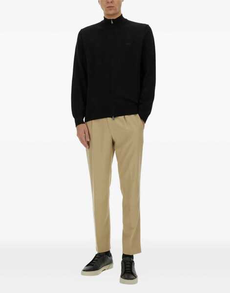 Pulovere casual Hugo Boss Shirt With Zip. BLACK Barbati (BM 17245838) 2