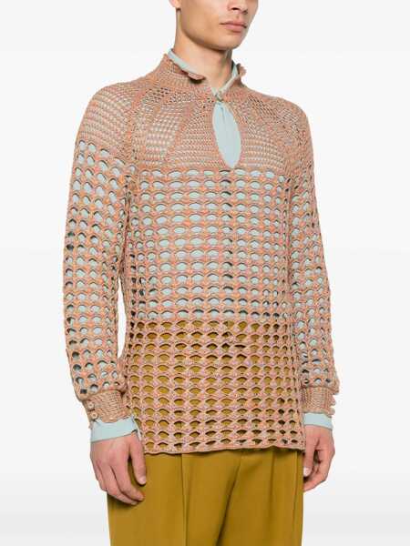 Pulovere casual Valentino Garavani Perforated Knit Shirt MULTICOLOR Barbati (BM 17246042) 3