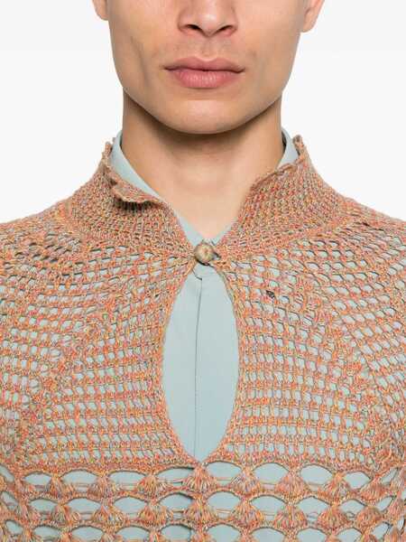 Pulovere casual Valentino Garavani Perforated Knit Shirt MULTICOLOR Barbati (BM 17246042) 5
