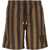 Fendi Fendi Crest Swim Shorts BROWN
