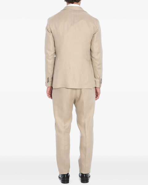 Costume Tagliatore Linen Two-Piece Suit BROWN Barbati (BM 17246063) 4