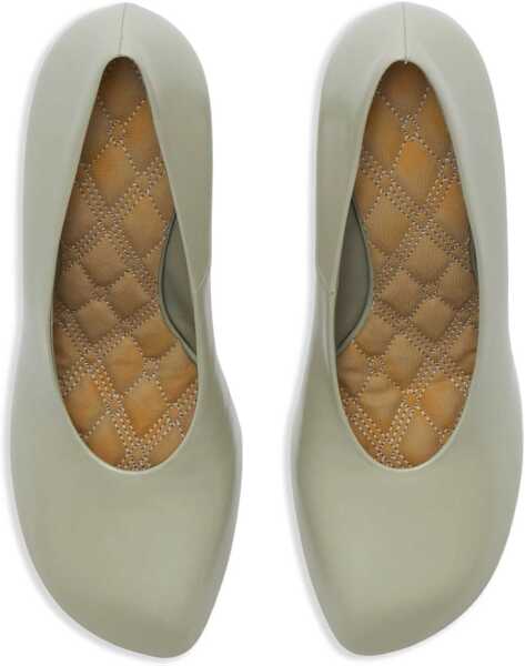 Pantofi stiletto Burberry Brushed Leather Pumps With Covered Heel 9Cm White Femei (BM 17246105) 3