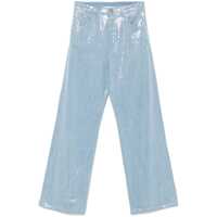Blugi evazati FEDERICA TOSI DENIM ACQUA SEQUINS JEANS Femei