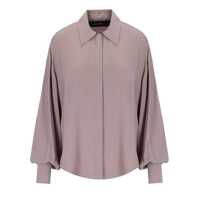 Camasi casual FEDERICA TOSI MAUVE OVERSIZE SHIRT Femei