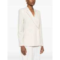 Imbracaminte Harris Wharf London LONDON Dama - Sacouri Harris Wharf London LONDON HARRIS WHARF LONDON IVORY DOUBLE-BREASTED BLAZER Ivory Femei (BM 17246449) - B-mall.ro