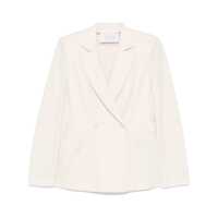 Sacouri HARRIS WHARF LONDON IVORY DOUBLE-BREASTED BLAZER Femei