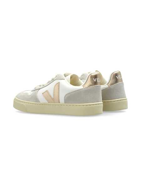 Sneakers VEJA SMALL V-10 LACES CHROMEFREE LEATHER EXTRA-WHITEPLATINENATURAL SNEAKERS White Fete (BM 17246527) 3