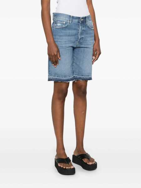 Pantaloni scurti Dondup DADE ORLO SHORTS Blue Femei (BM 17246539) 3