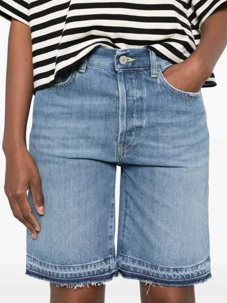 Pantaloni scurti Dondup DADE ORLO SHORTS Blue Femei (BM 17246539) 5