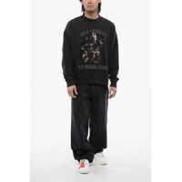 Topuri Off-White pentru Barbati - Bluze de trening Off-White Printed Mary Skate Crew-Neck Sweatshirt Black Barbati (BM 17246996) - B-mall.ro