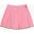 Palm Angels Solid Color Flared Skirt Pink