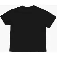 Tricouri Palm Angels pentru Baieti - Tricouri Palm Angels Solid Color Crew-Neck T-Shirt With Neon Logo Black Baieti (BM 17247119) - B-mall.ro
