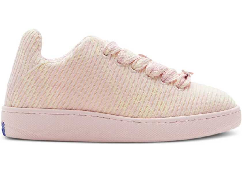 Sneakers Burberry Rib Designed Low-Top Sneakers With Maxi Laces Pink Femei (BM 17247182) 1