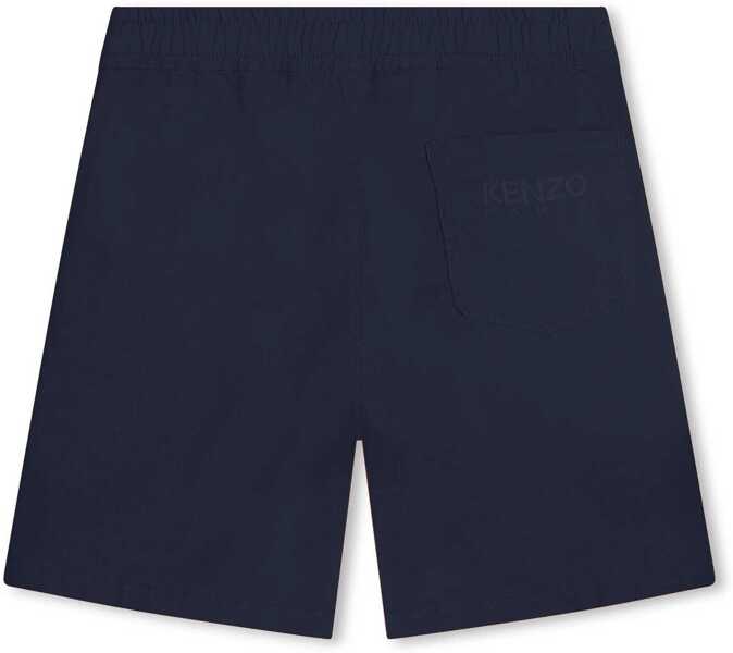 Pantaloni scurti Kenzo Stretch Cotton Shorts With Elastic Waistband Blue Baieti (BM 17247227) 2