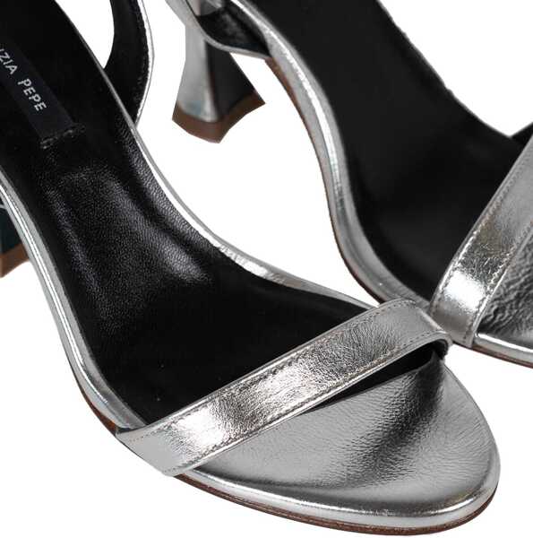 Papuci Patrizia Pepe 8X0057/L031 Srebrny Femei (BM 17247467) 4