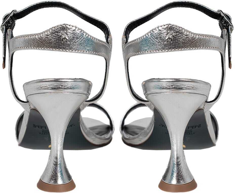 Papuci Patrizia Pepe 8X0057/L031 Srebrny Femei (BM 17247467) 5