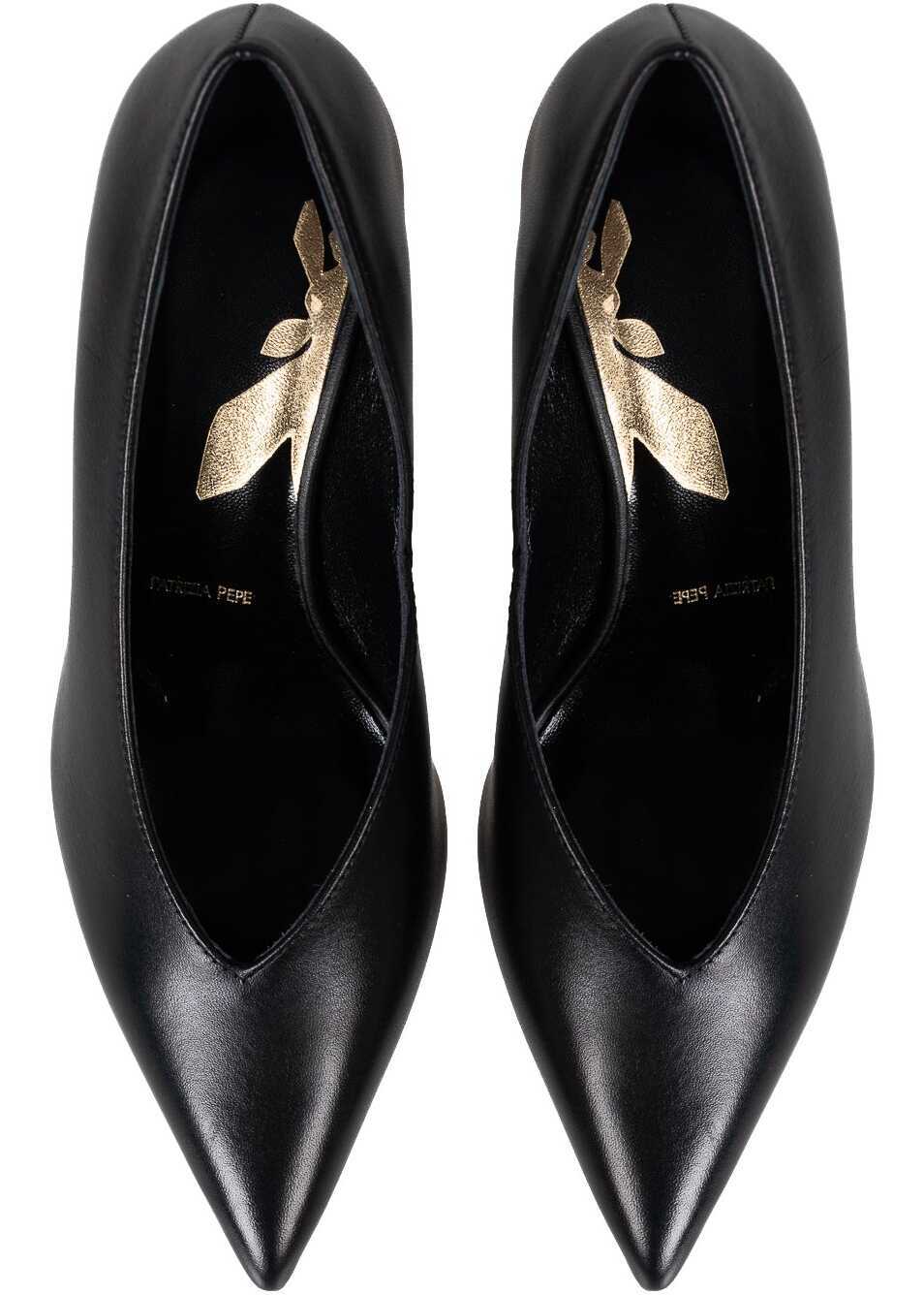 Papuci Patrizia Pepe 8Z0079/L048 Czarny Femei (BM 17247476) 6