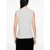 Tricouri Golden Goose Dama - Tricouri Golden Goose Sleeveless t-shirt with logo Grey Femei (BM 17247548) - B-mall.ro