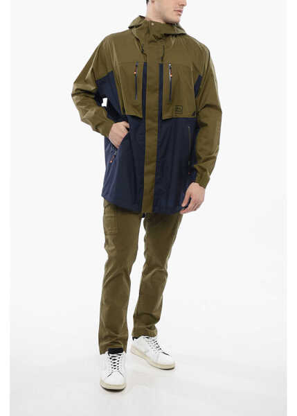 Jachete Woolrich Double Tone Windbreaker With Utility Pockets Green Barbati (BM 17247656) 4