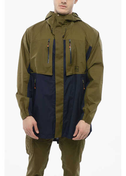 Jachete Woolrich Double Tone Windbreaker With Utility Pockets Green Barbati (BM 17247656) 1