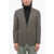 CORNELIANI Cc Collection Cotton-Blended Right Blazer With Hopsack Motif Brown