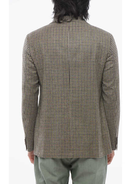 Sacouri CORNELIANI Cc Collection Virgin Wool Blazer With Check Pattern Green Barbati (BM 17247677) 2