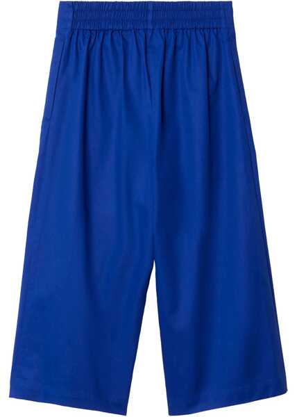 Pantaloni casual Burberry Kids Double Pleat Hermia Palazzo Pants With Hidden Closure Blue Baieti (BM 17247686) 2