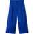 Burberry Kids Double Pleat Hermia Palazzo Pants With Hidden Closure Blue