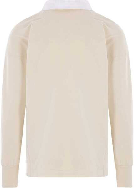 Tricouri Polo Maison Margiela Polo Shirt With Print IVORY Femei (BM 17247842) 2