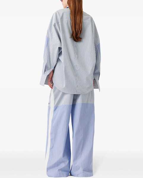 Bluze Stella McCartney Mixed Stripe Shirt BABY BLUE Femei (BM 17247911) 3