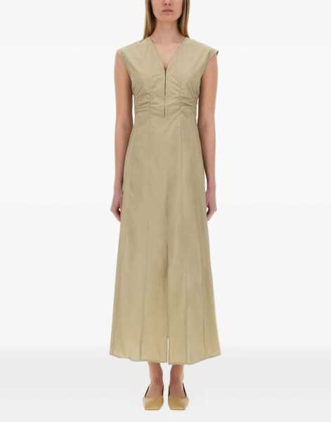 Rochii casual ALYSI Long Poplin Dress GREEN Femei (BM 17248052) 2