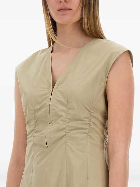 Rochii casual ALYSI Long Poplin Dress GREEN Femei (BM 17248052) 4