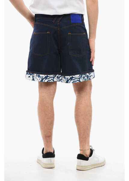 Pantaloni scurti Burberry Dark-Washed Denim Shorts Blue Barbati (BM 17248205) 2