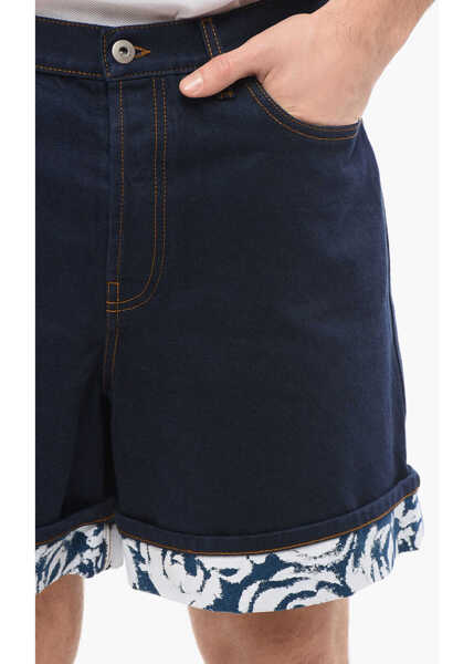 Pantaloni scurti Burberry Dark-Washed Denim Shorts Blue Barbati (BM 17248205) 3