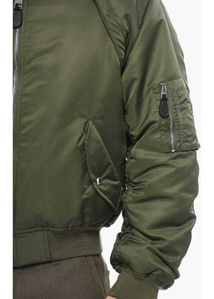 Bomber jacket Alexander McQueen Removable Sleeves Padded Bomber Jacket Military Green Barbati (BM 17248277) 3