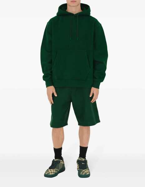 Pantaloni scurti Burberry Cotton Shorts With Edk Patch Green Barbati (BM 17248388) 2