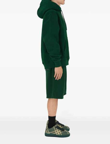 Pantaloni scurti Burberry Cotton Shorts With Edk Patch Green Barbati (BM 17248388) 3