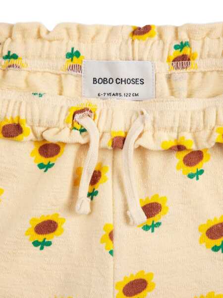 Pantaloni scurti Bobo Choses Sunflower all over shorts White Fete (BM 17248654) 2