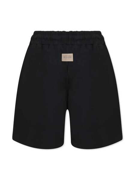 Pantaloni scurti MSGM INTERLOCK BERMUDA UNISEX Black   Fete (BM 17248882) 2