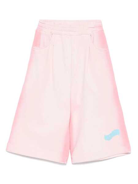 Pantaloni scurti MSGM FLEECE AIRBRUSHED BERMUDA  UNISEX Pink Fete (BM 17248885) 1