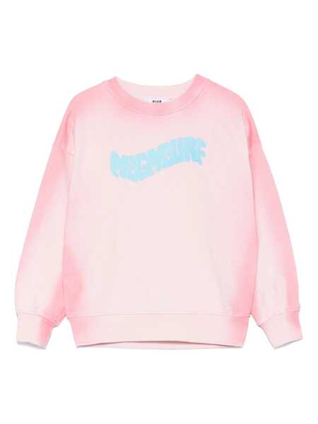 Bluze de trening MSGM AIRBRUSHED SWEATSHIRT  UNISEX Pink Fete (BM 17248900) 1