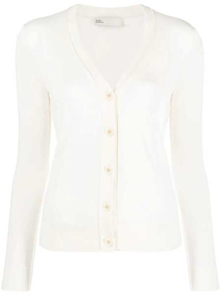 Cardigane Tory Burch Tory Burch Simone Cardigan WHITE Femei (BM 17250292) 1