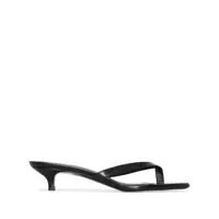 Pantofi cu toc TOTÊME TOTEME Leather Heeled Thong Sandals Femei