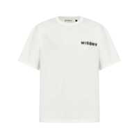 Tricouri Misbhv Cotton T-Shirt In White With Logo Barbati